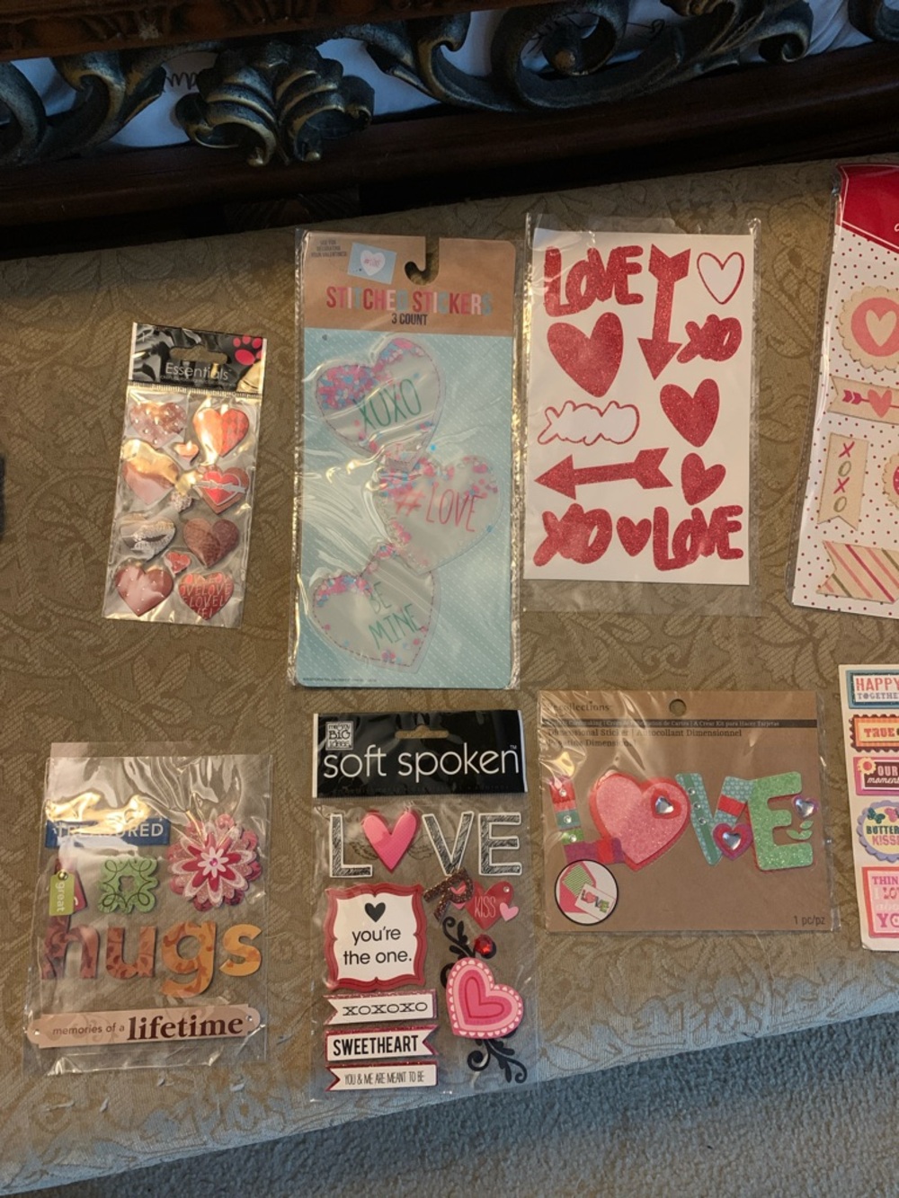Valentine Sticker Pack Assortment - Hearts & LOVE